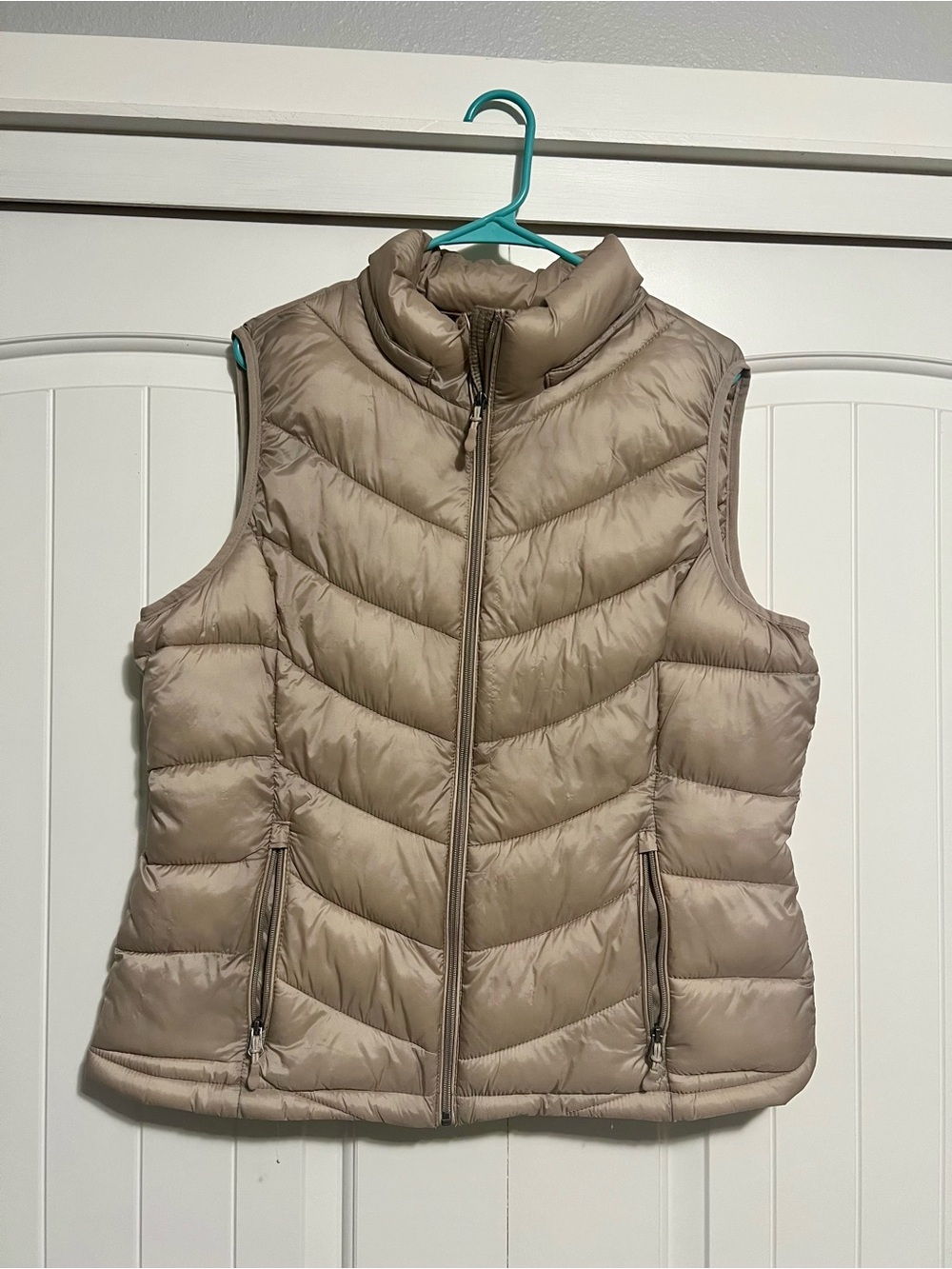 Charter Club Quilted Puffer Vest - Taupe
